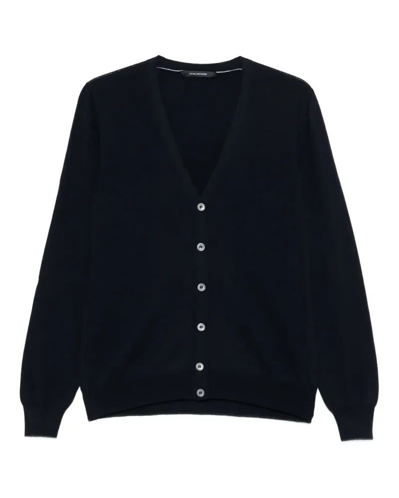 Tagliatore Cardigan mit V-Ausschnitt - Schwarz Schwarz
