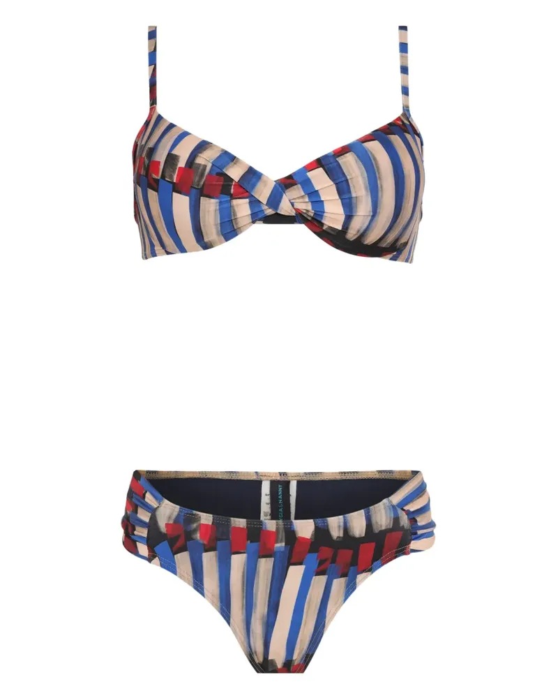 Lygia & Nanny Vitoria printed bikini set - Nude Nude