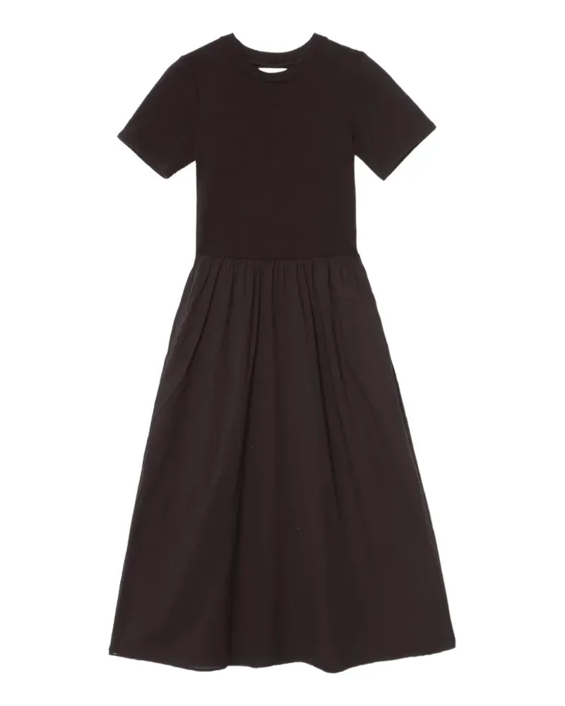 Xírena Fayth Kleid mit kurzen Ärmeln - Schwarz Schwarz