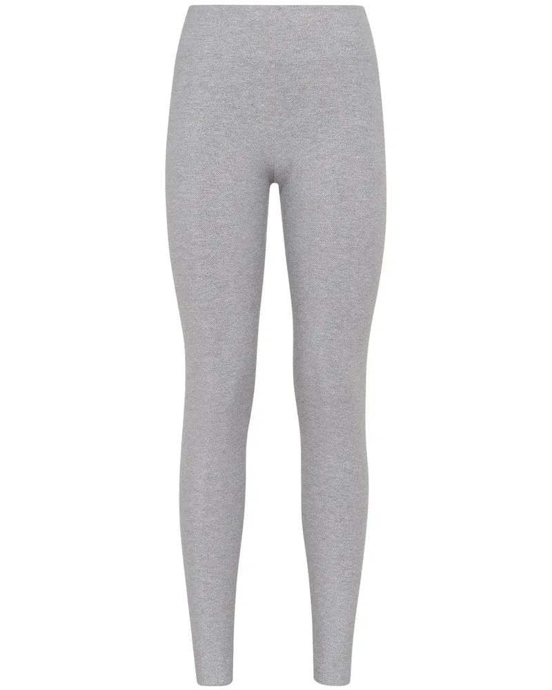 Philipp Plein Leggings mit Tiger-Patch - Grau Grau