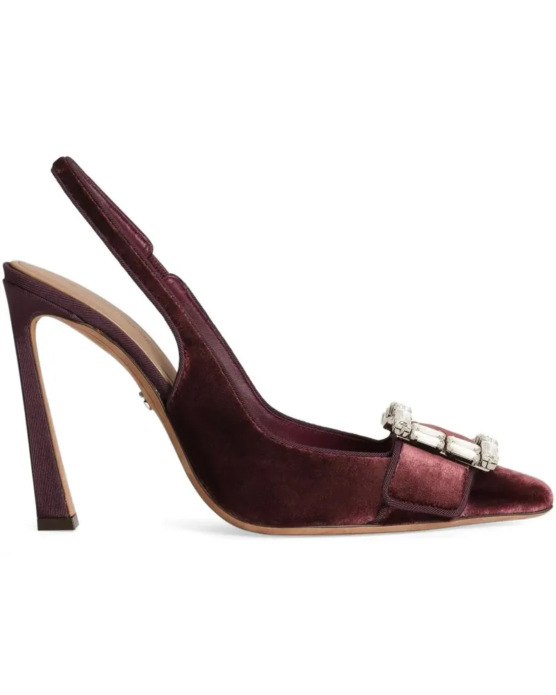 Dolce & Gabbana Slingback-Pumps mit Kristallen - Rot Rot