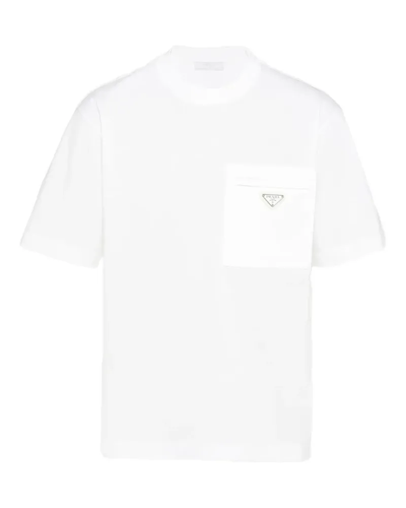 Prada T-Shirt mit Tasche - Weiß Weiß