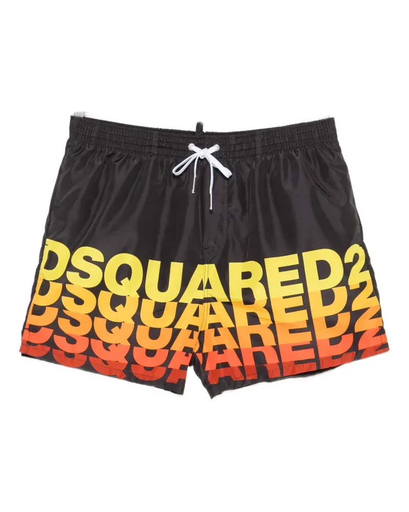 Dsquared2 logo drawstring swim shorts - Schwarz Schwarz