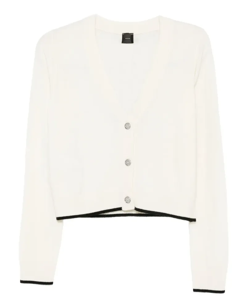 Pinko Cardigan mit V-Ausschnitt - Weiß Weiß