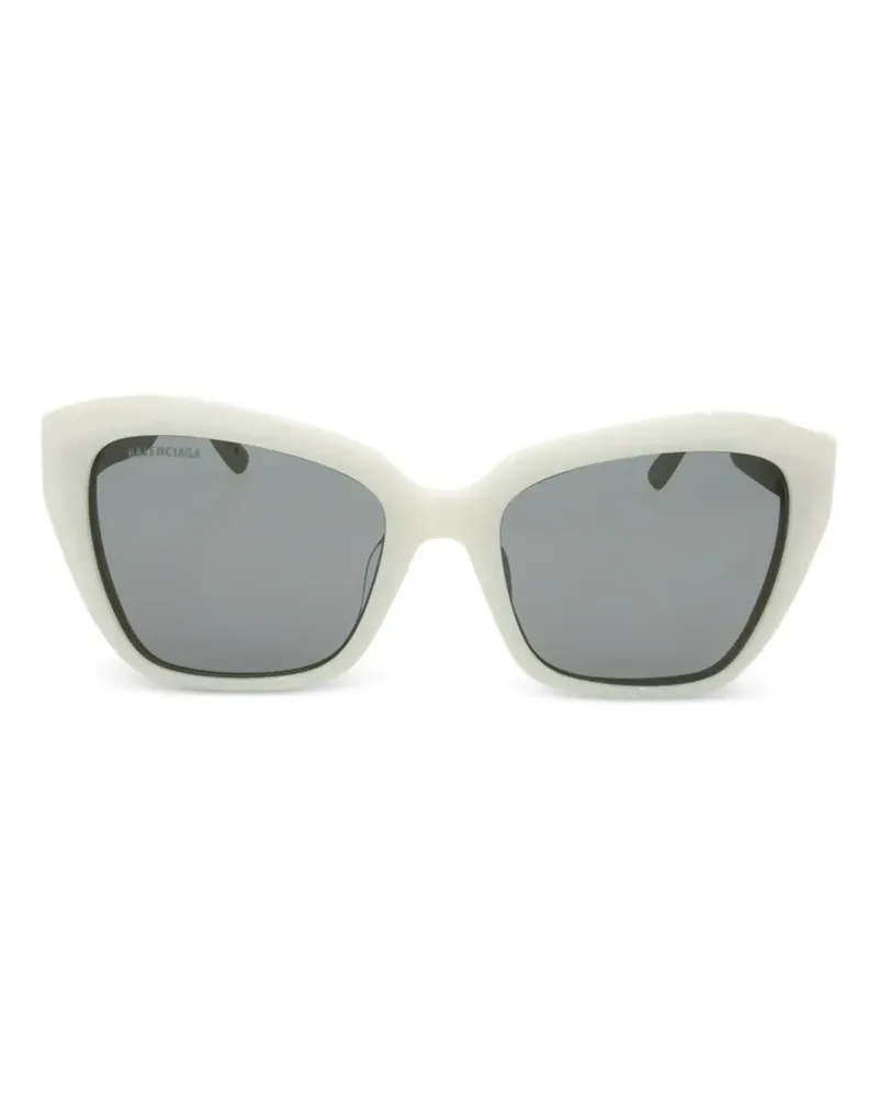 Balenciaga geometric-frame sunglasses - Nude Nude