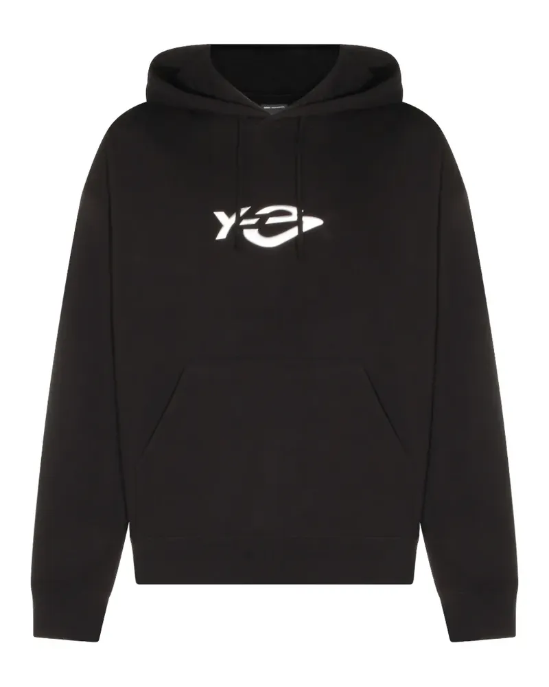 Y-3 French Terry Liquid logo-print drawstring hoodie - Schwarz Schwarz