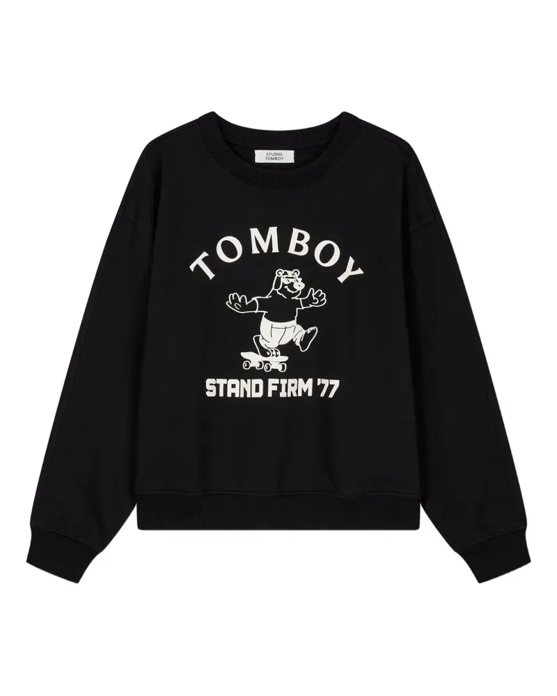 STUDIO TOMBOY crew neck sweatshirt - Schwarz Schwarz