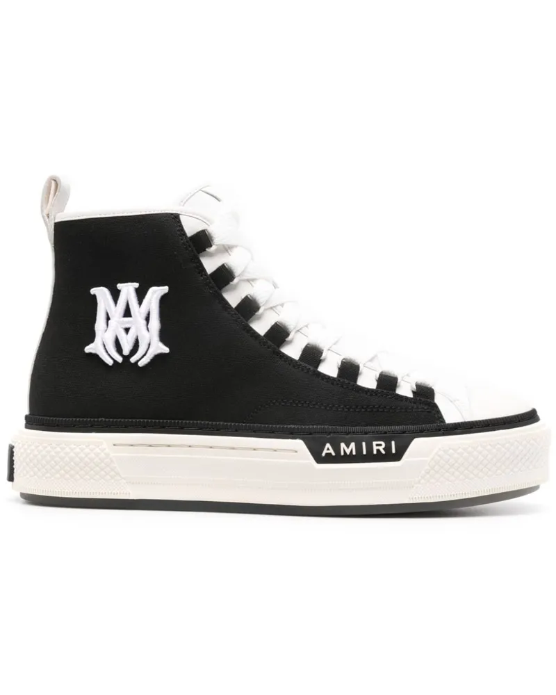 Amiri Court High-Top-Sneakers Schwarz