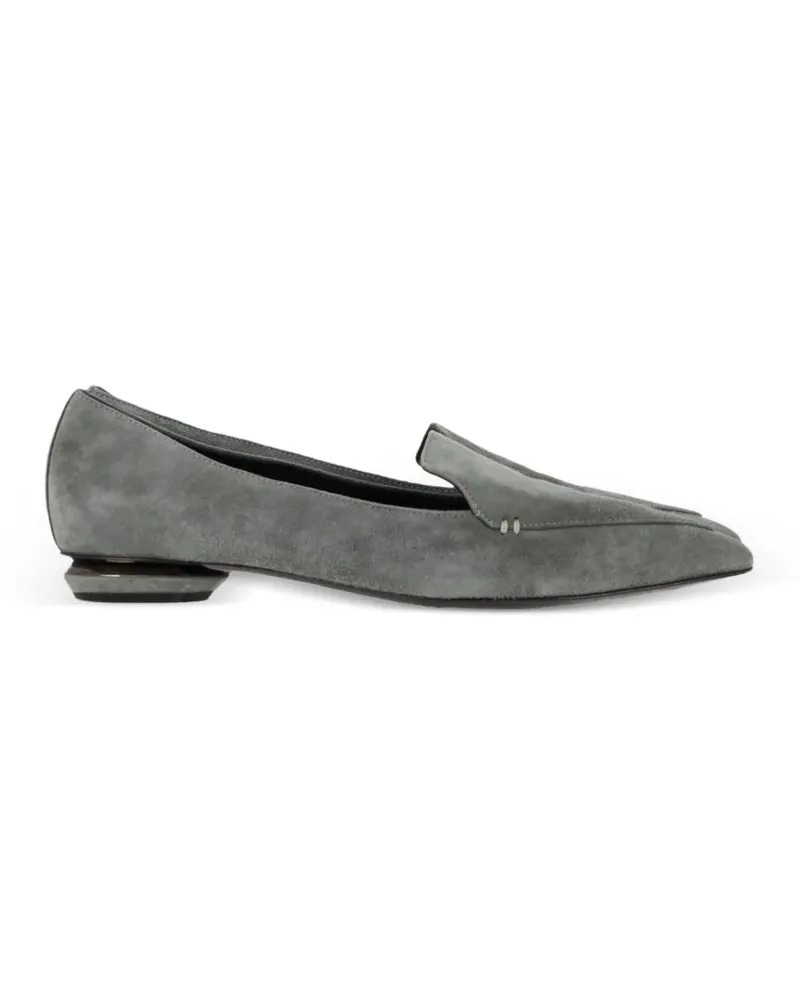 Nicholas Kirkwood Spitze Pumps aus Wildleder - Grau Grau