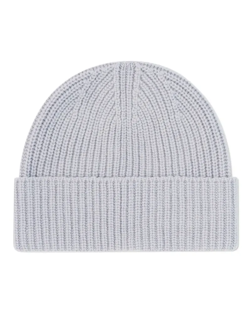 Eric Bompard Gerippte Beanie - Grau Grau