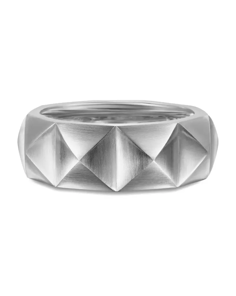 David Yurman Pyramid Ring 8mm - Silber Silber