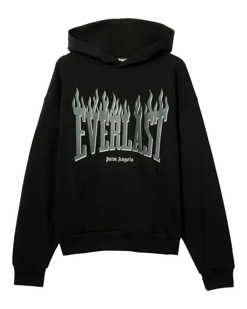 Palm Angels x Everlast logo-print hoodie - Schwarz Schwarz