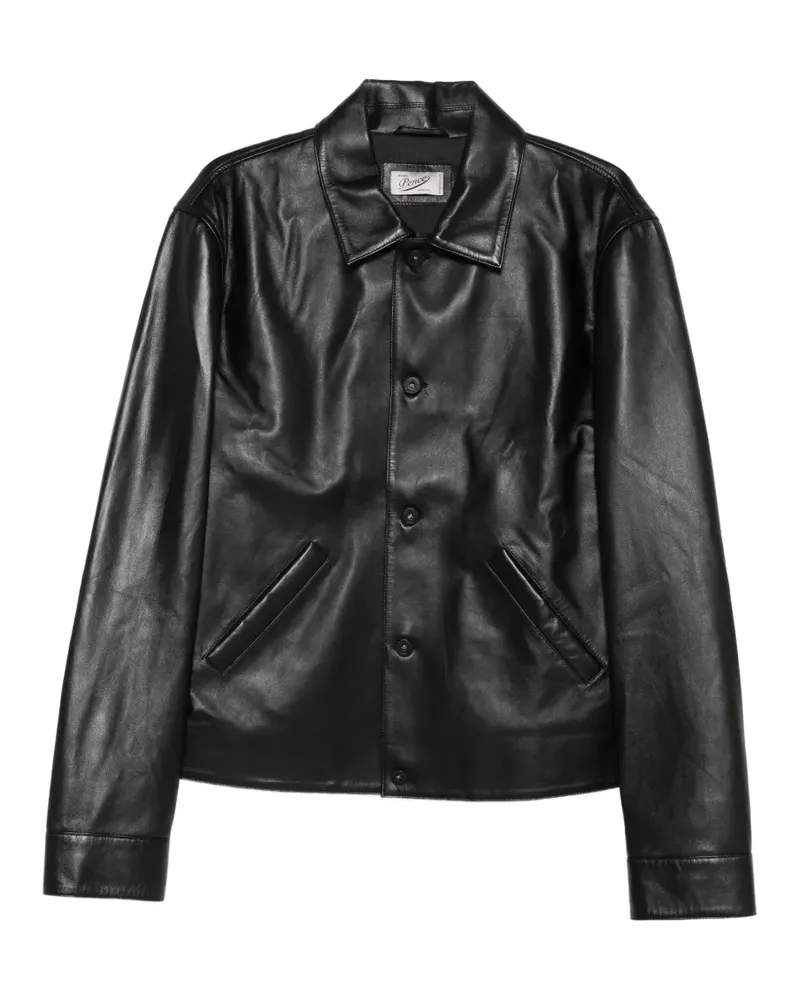 PENCE Gioele leather jacket - Schwarz Schwarz