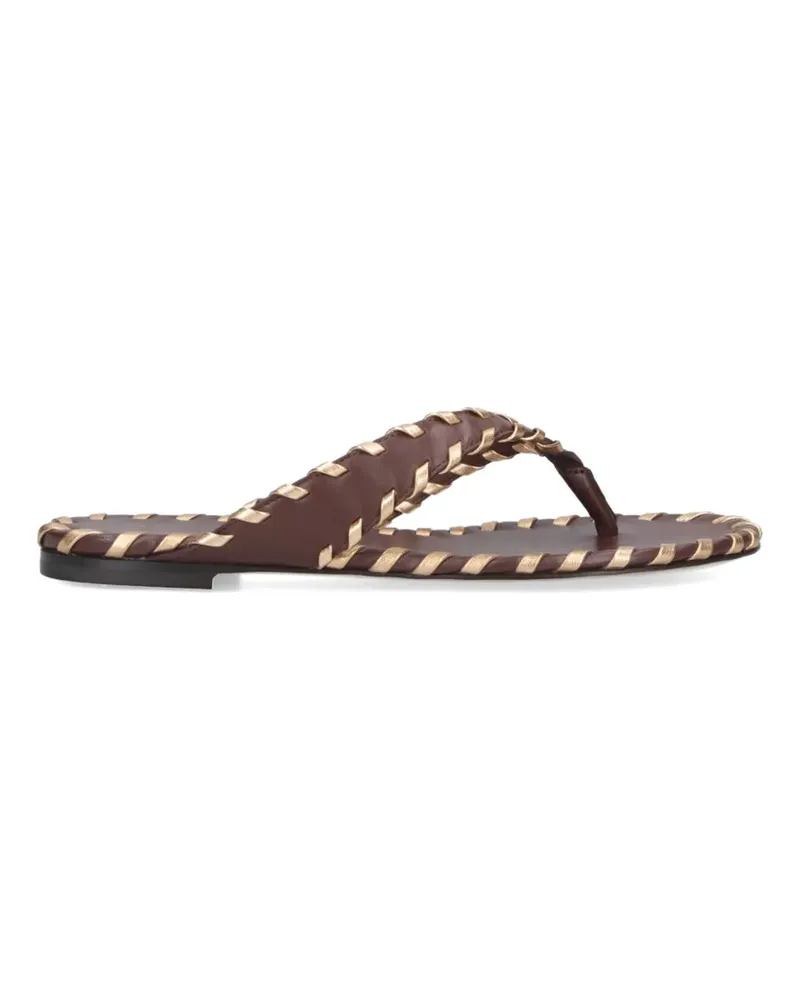 Gianvito Rossi Shanti braided sandals - Braun Braun