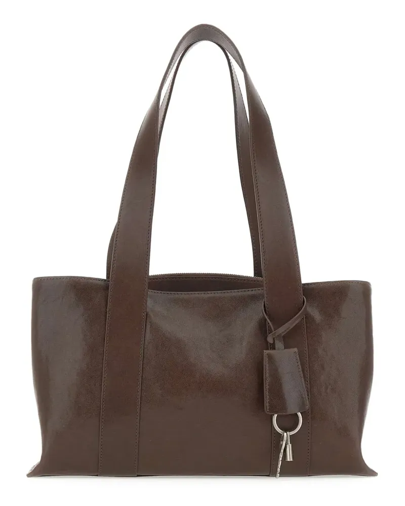 OSOI Shell Duffel leather shoulder bag - Braun Braun