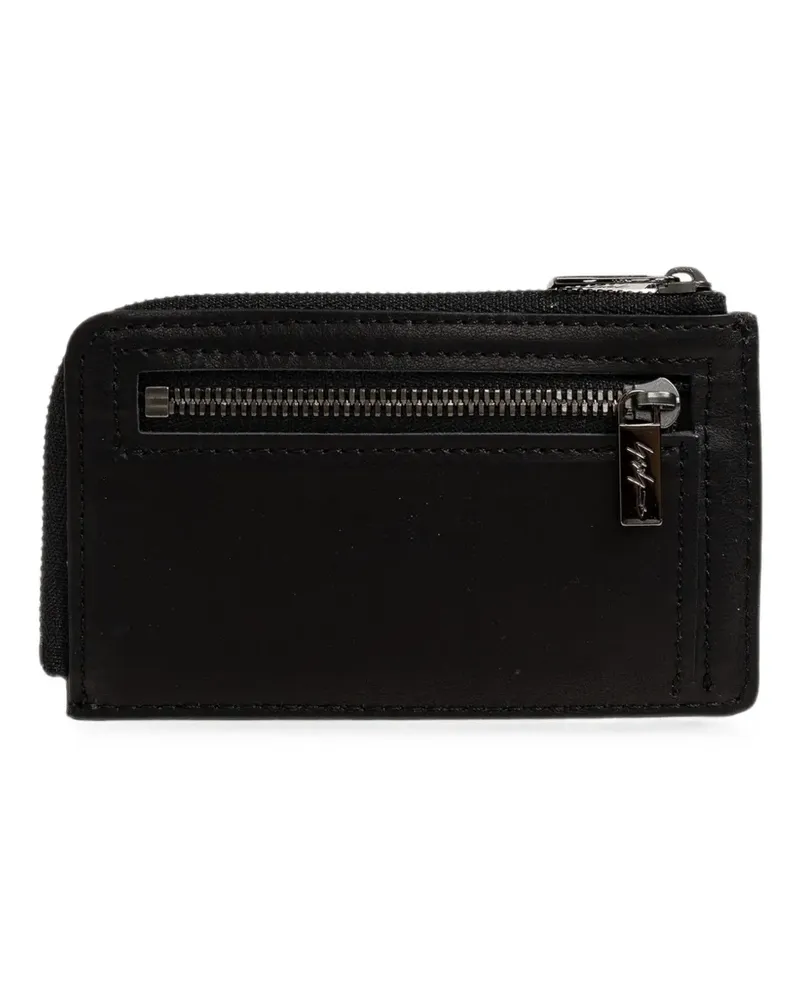 Yohji Yamamoto logo-detail leather card holder - Schwarz Schwarz