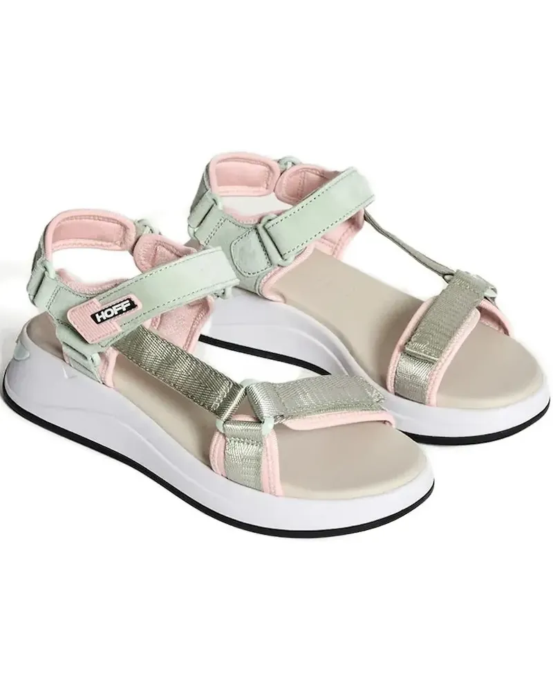 HOFF Flatform-Sandalen mit Klettverschluss - Grün Grün