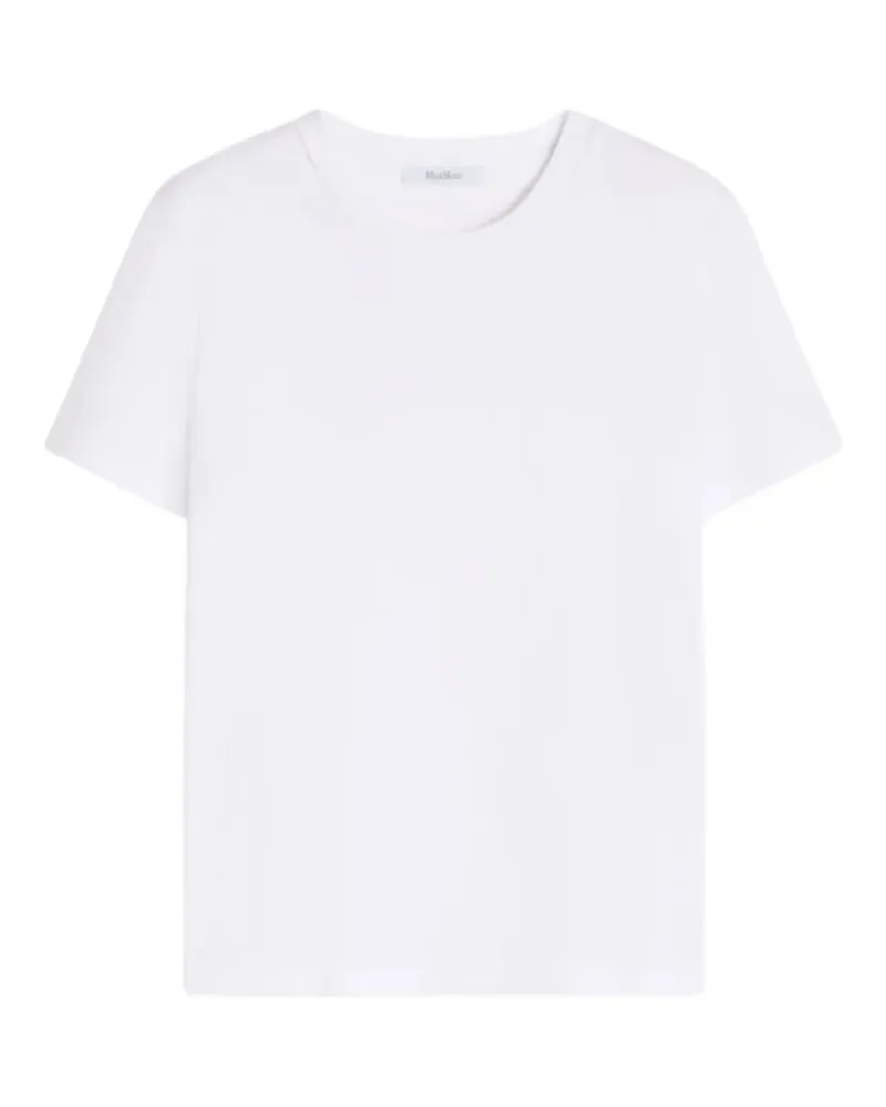 Max Mara T-Shirt mit rundem Ausschnitt - Weiß Weiß
