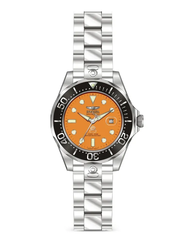 Invicta Grand Diver Armbanduhr 48mm - Orange Orange