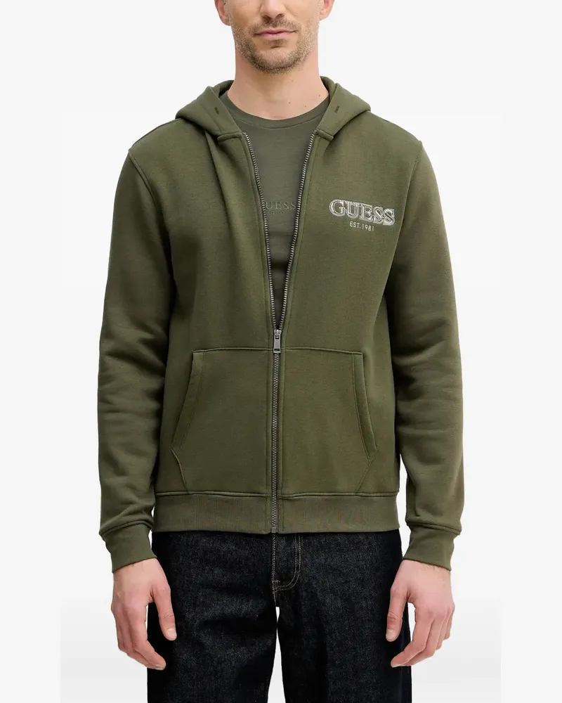 Guess zip-up hoodie - Grün Grün