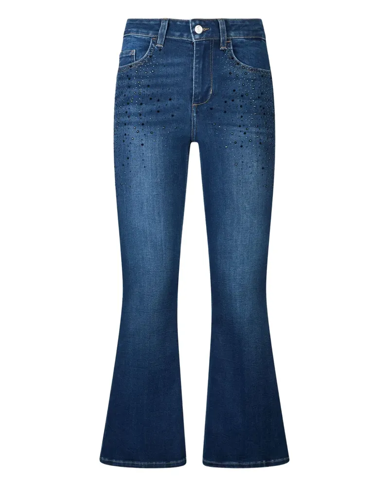 Liu Jo Ausgestellter Cropped-Jeans - Blau Blau