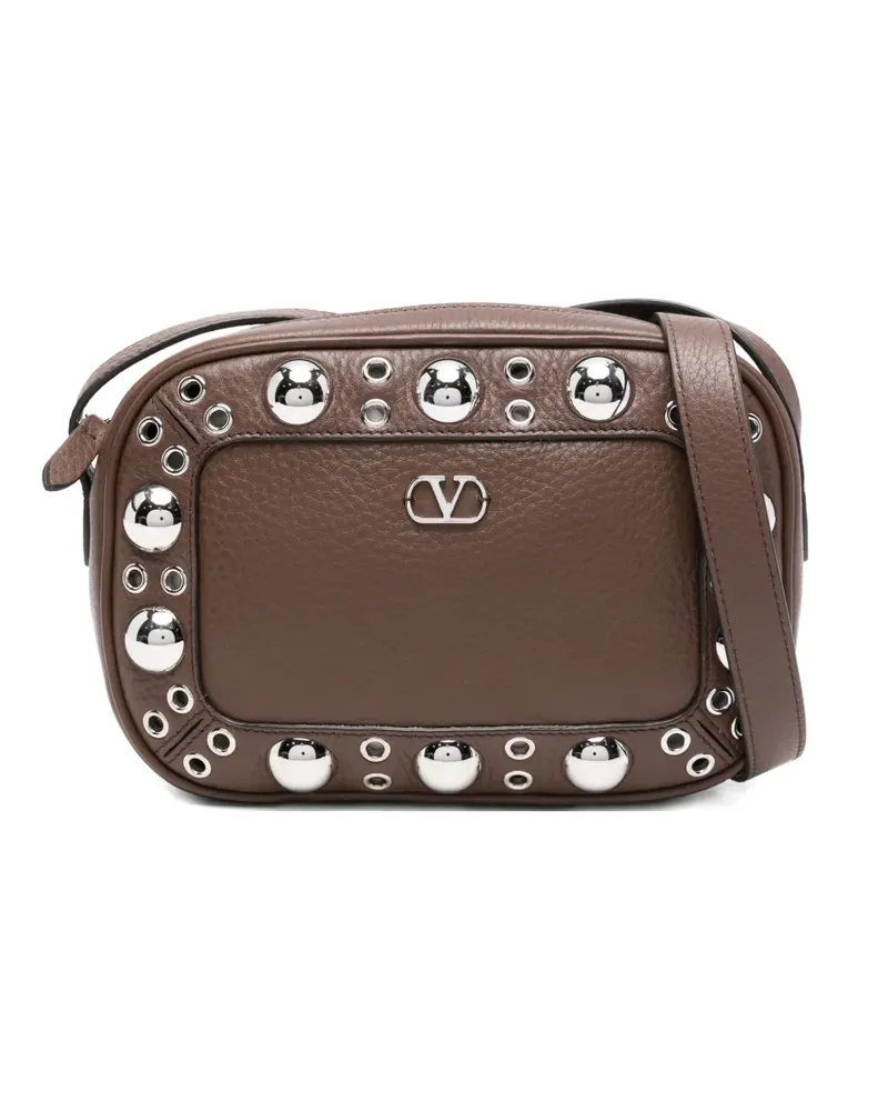 Valentino Garavani Kuriertasche mit Nieten - Braun Braun
