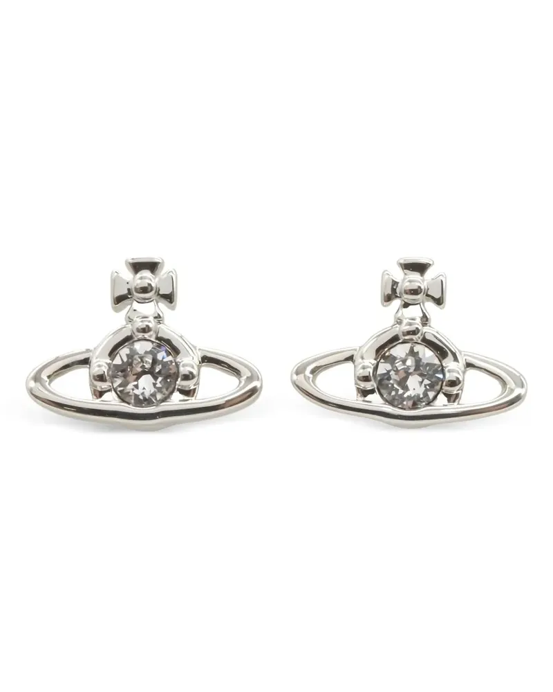 Vivienne Westwood Nano Solitaire Ohrringe - Silber Silber