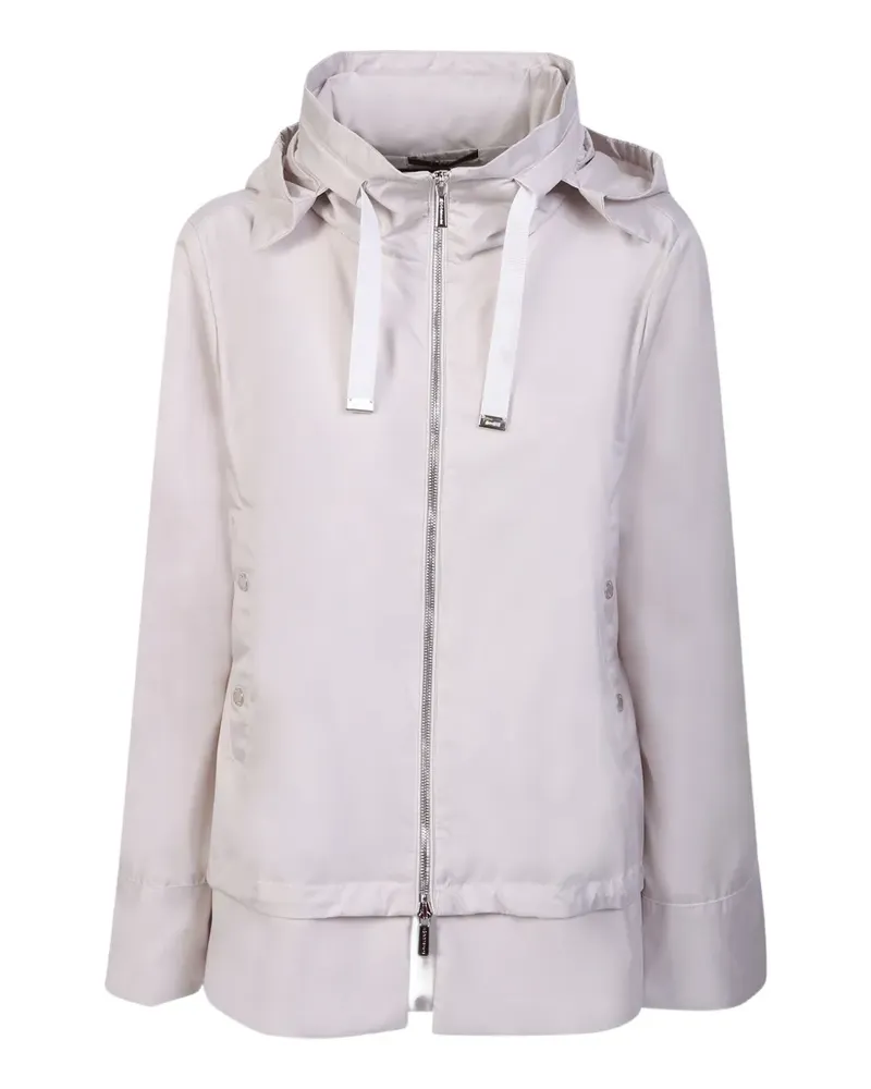 MOORER SINIA WK drawstring-hooded zip-up jacket - Nude Nude