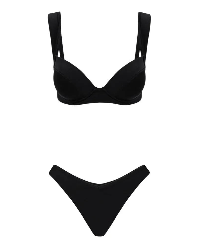 Noire Swimwear Ava Ivy underwired bikini - Schwarz Schwarz