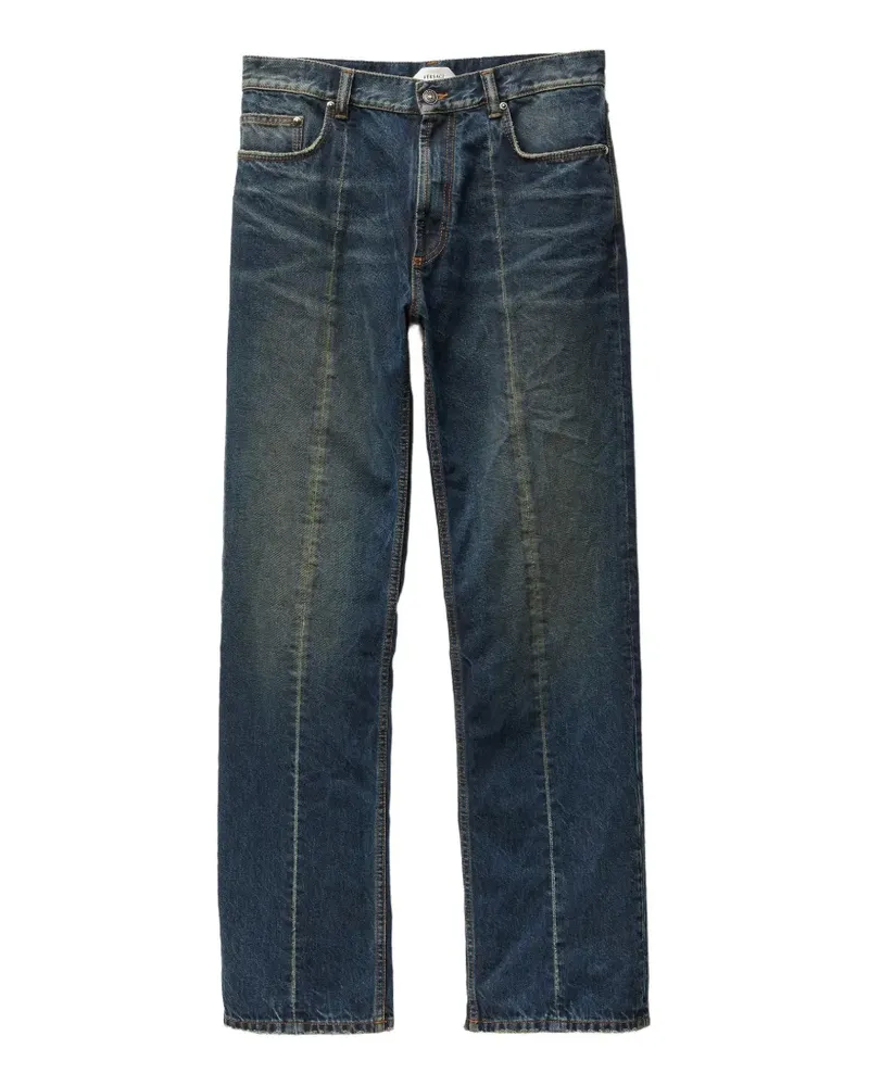 Versace Gerade Jeans im Distressed-Look - Blau Blau