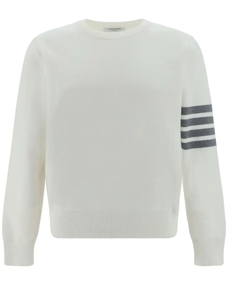 Thom Browne Bestickter Pullover - Weiß Weiß