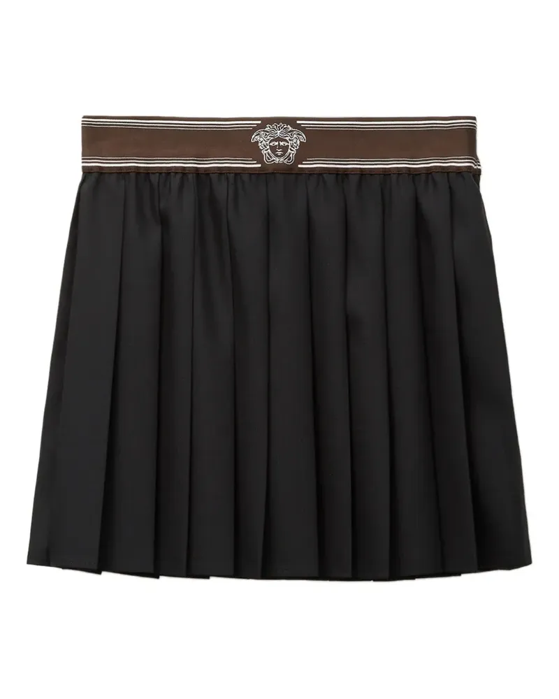 Versace Medusa '95 Faltenrock - Schwarz Schwarz