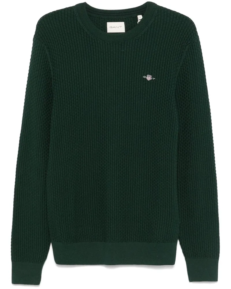 Gant Pullover aus Baumwolle - Grün Grün