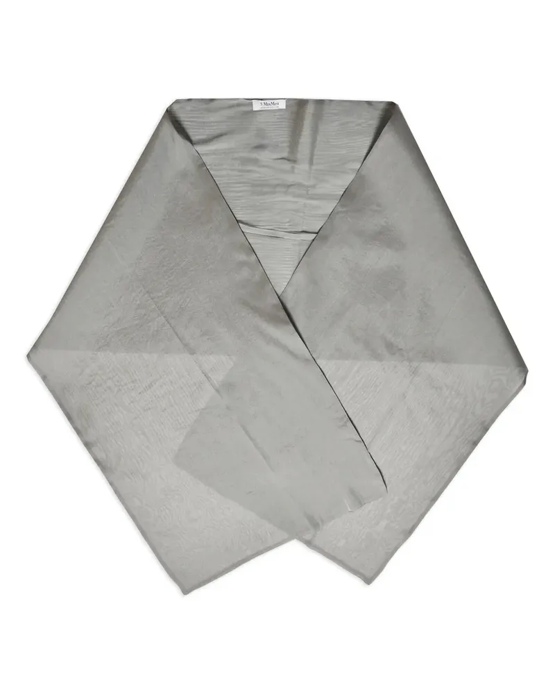 Max Mara Schal mit geometrischer Form - Grau Grau