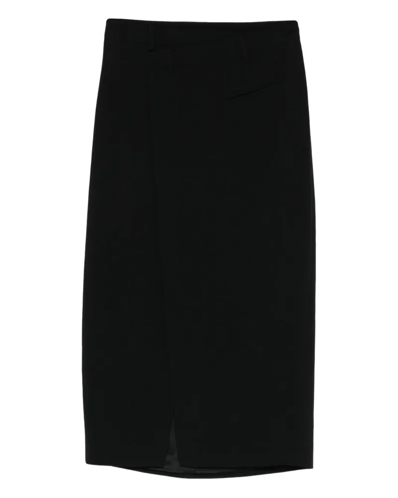 Liviana Conti slit midi skirt - Schwarz Schwarz