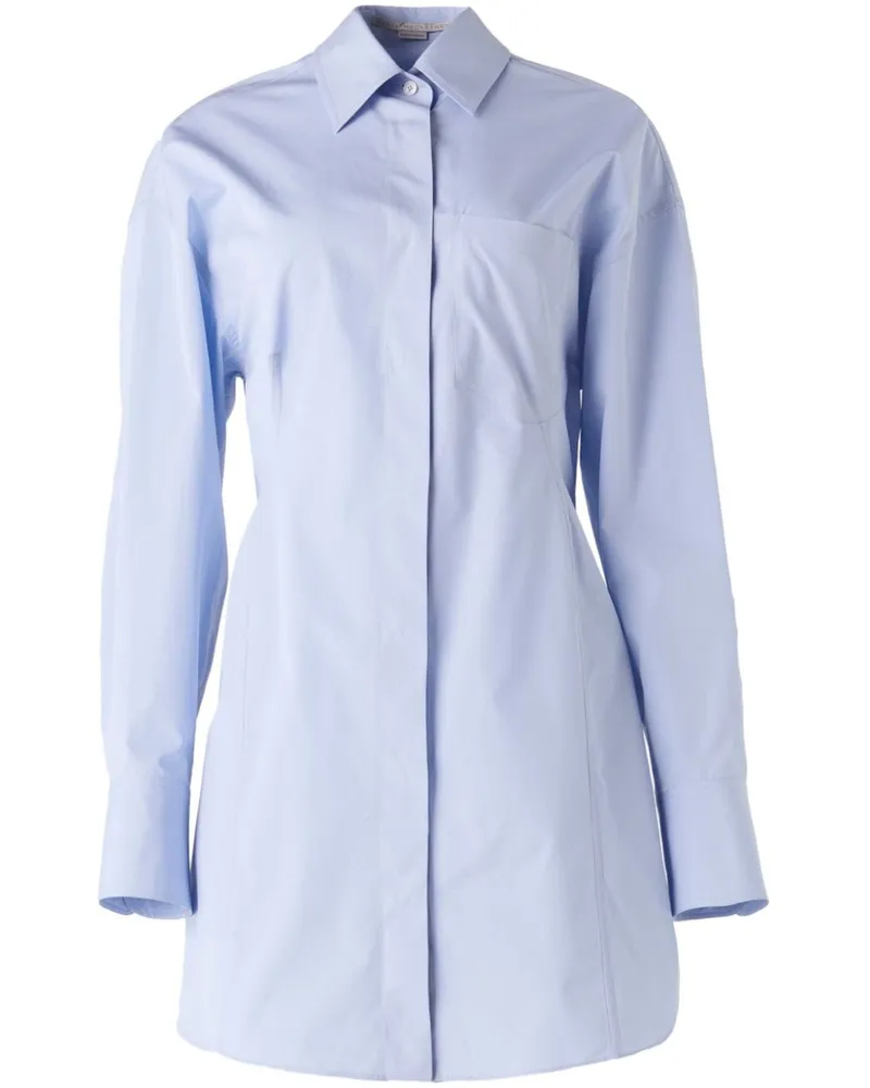Stella McCartney Hemdkleid aus Baumwoll-Popeline - Blau Blau