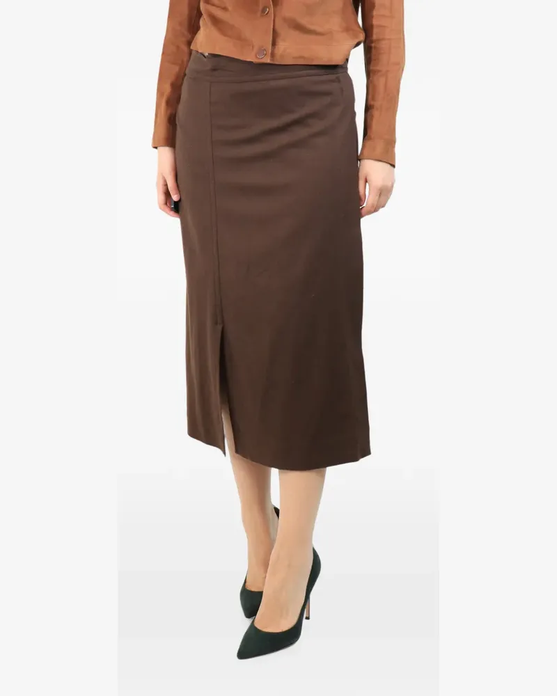 Vince wrap midi skirt - Braun Braun