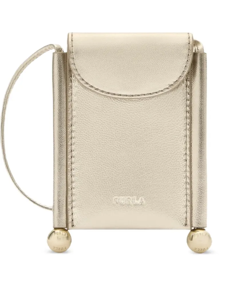 Furla Kleines Sfera Kartenetui mit Logo - Gold Gold