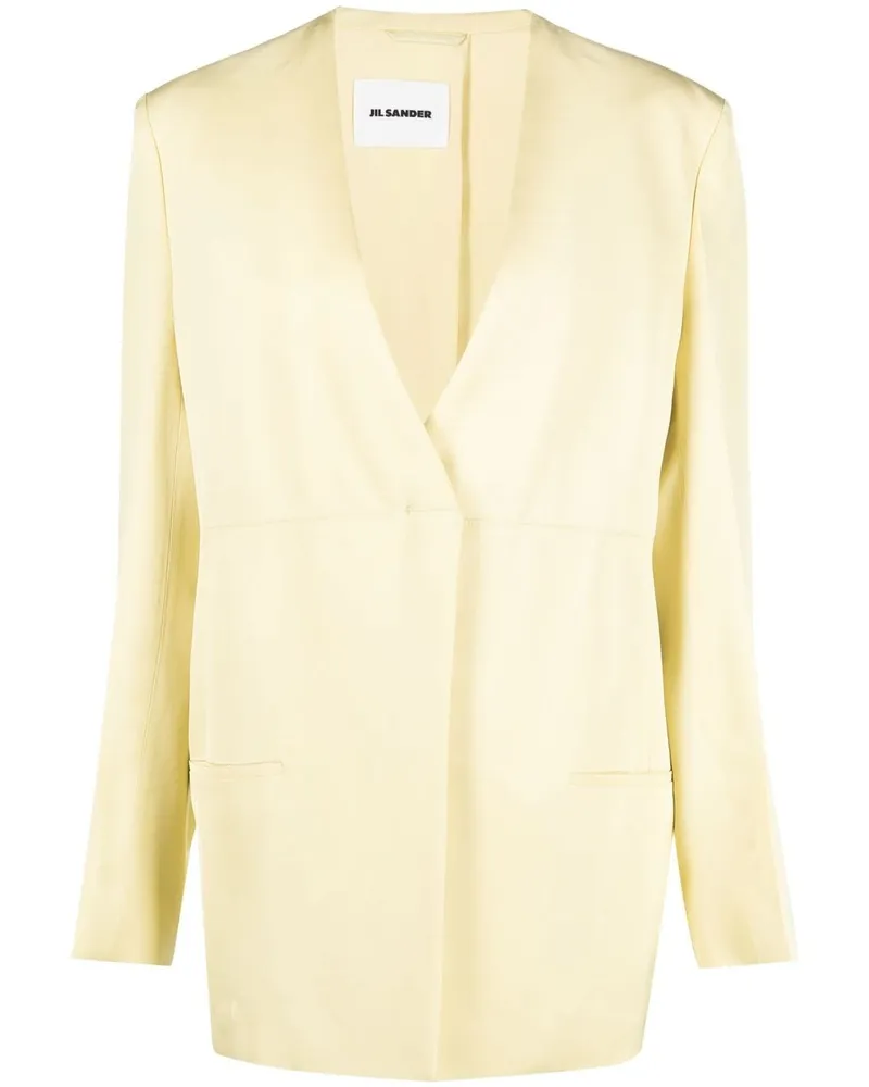 Jil Sander Blazer mit Schlitz - Grün Grün