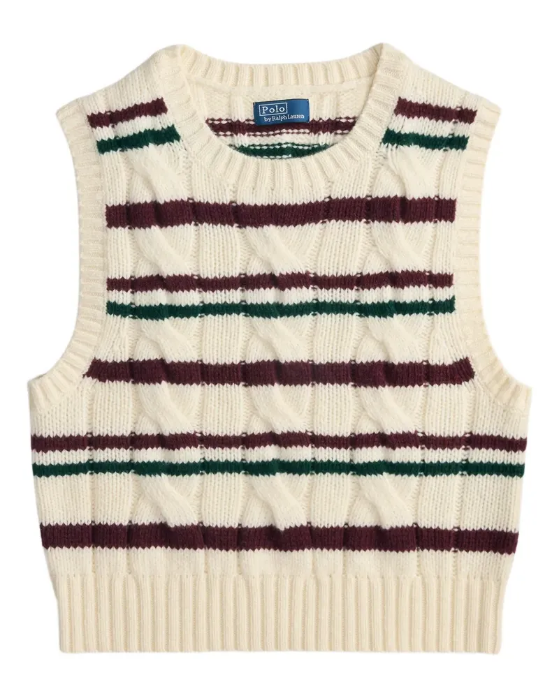 Ralph Lauren Pullunder mit Zopfmuster - Nude Nude