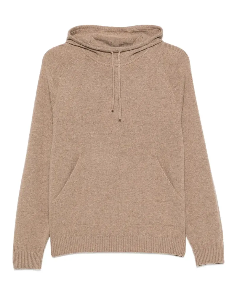 CFCL drawstring raglan-sleeve hoodie - Nude Nude