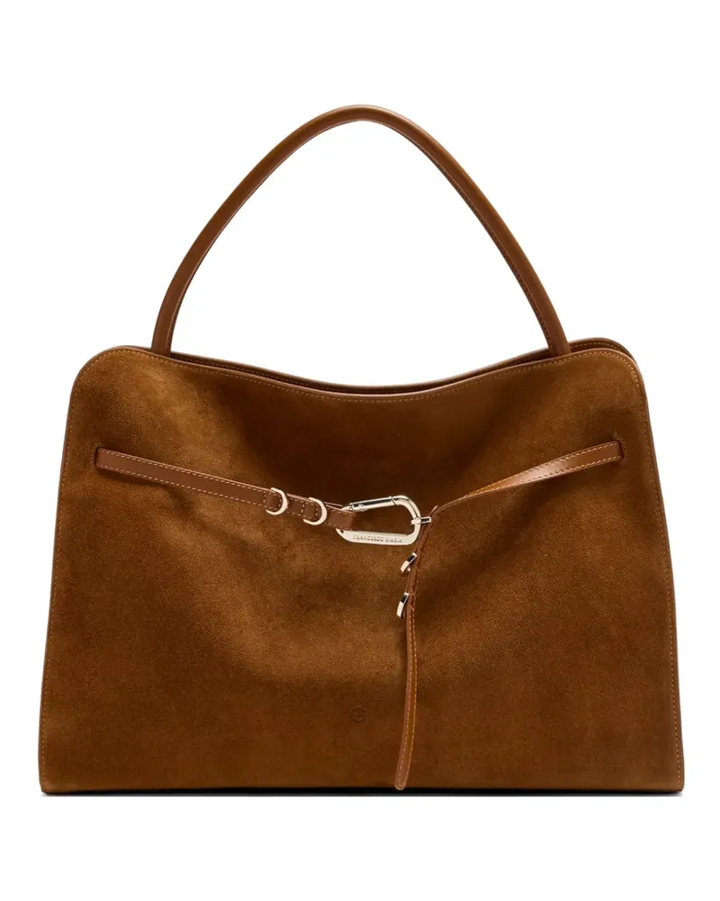Francesco Biasia Iconic Non-Stop Tote Bag aus Wildleder - Braun Braun