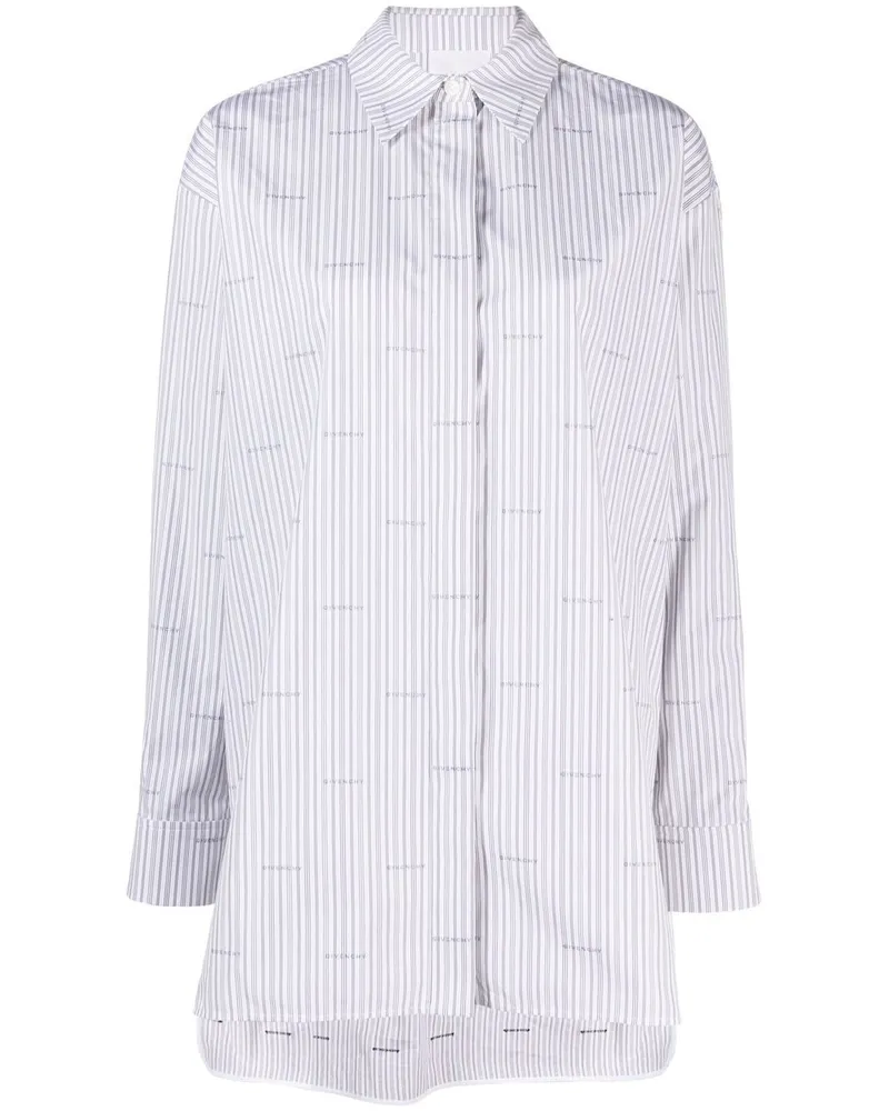 Givenchy Gestreiftes Hemd - Grau Grau