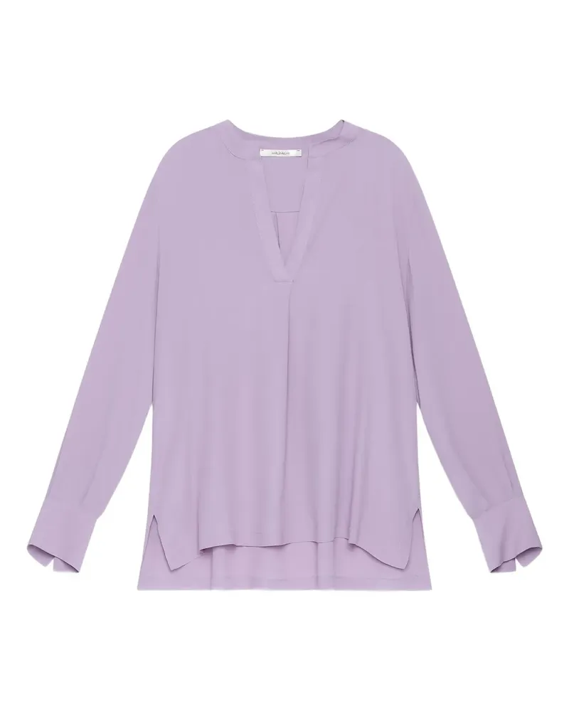 Maliparmi Langarmshirt mit V-Ausschnitt - Violett Violett