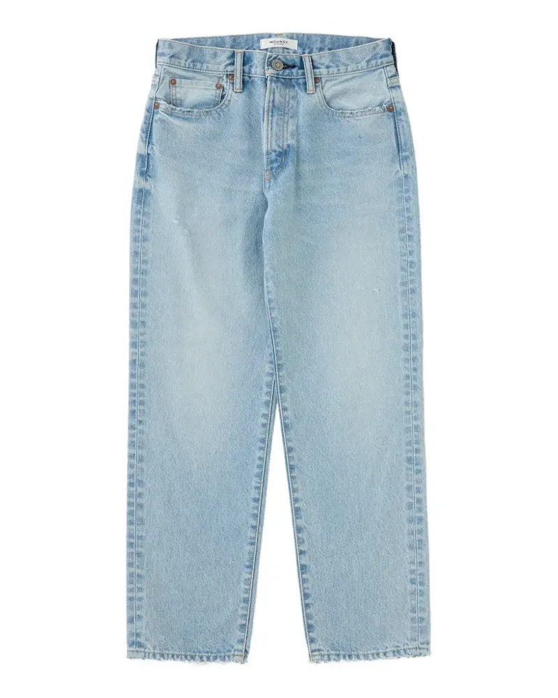 MOUSSY Elko distressed straight-leg jeans - Blau Blau