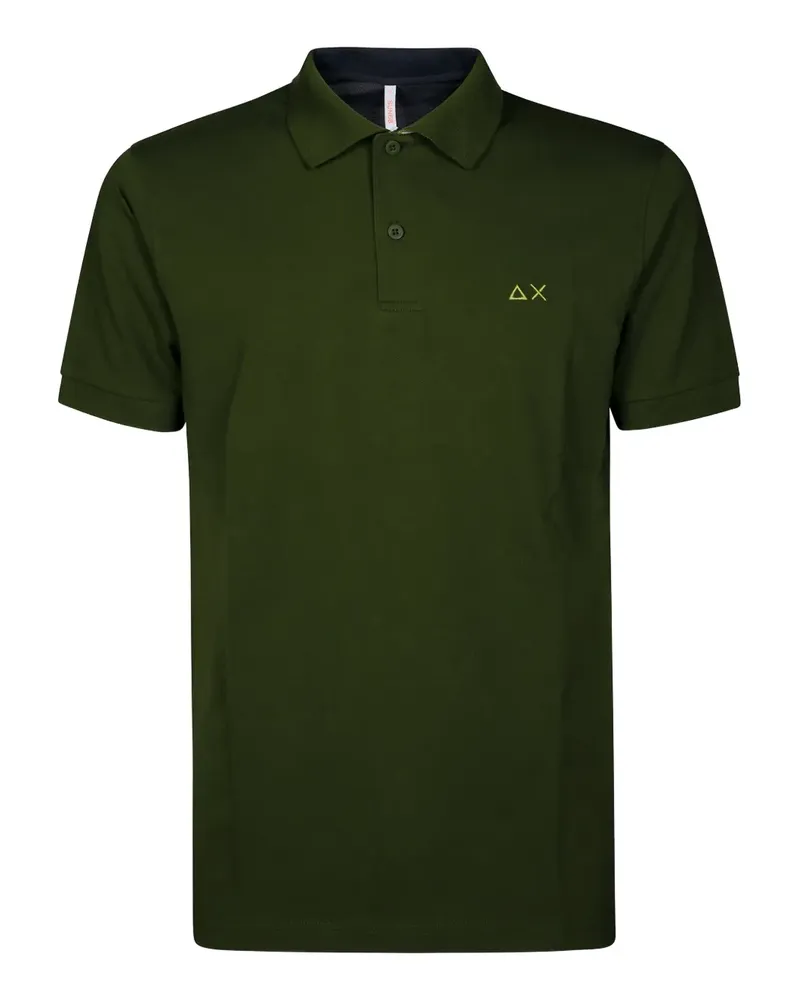 Sun68 embroidered-logo polo shirt - Grün Grün