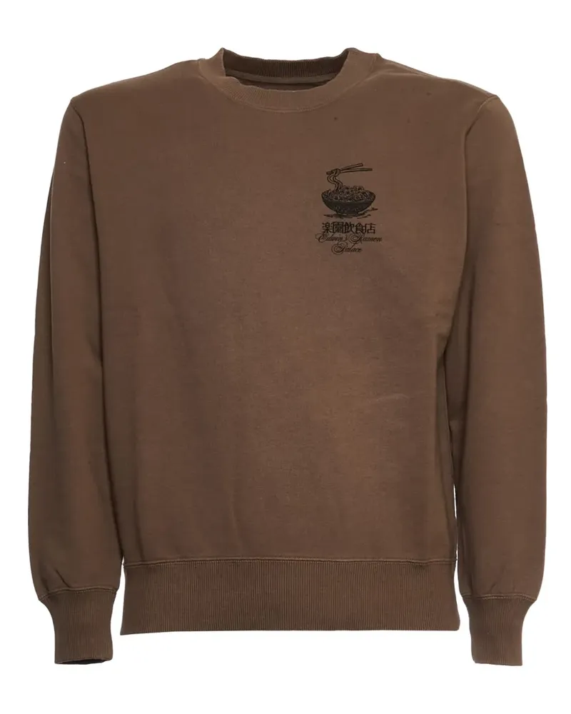 Edwin Jeans Ramen Palace Sweatshirt mit Print - Braun Braun