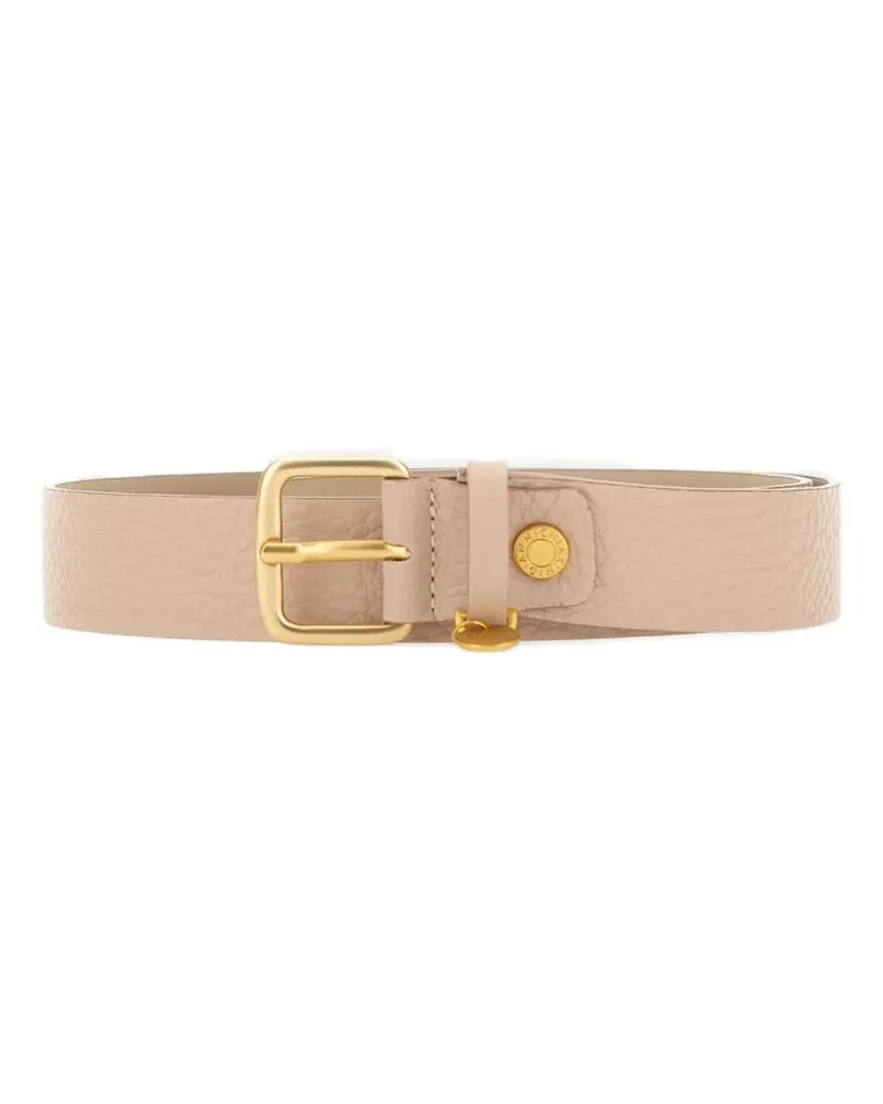 Gianni Chiarini square-buckle leather belt - Nude Nude