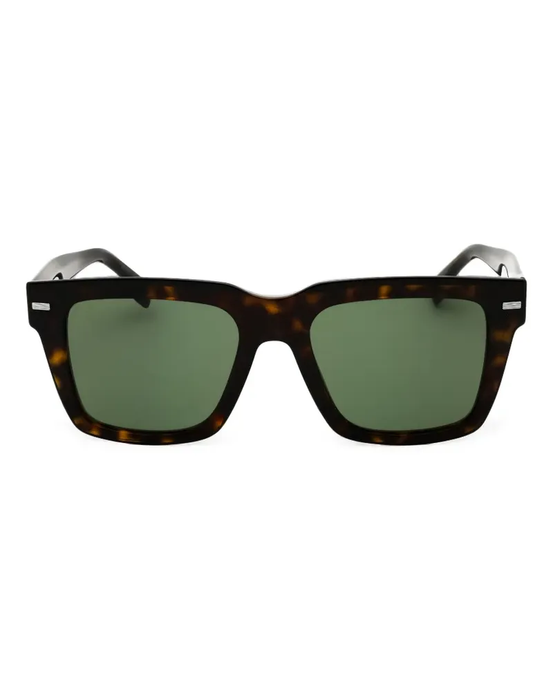 HUGO BOSS Eckige Sonnenbrille in Schildpattoptik - Braun Braun