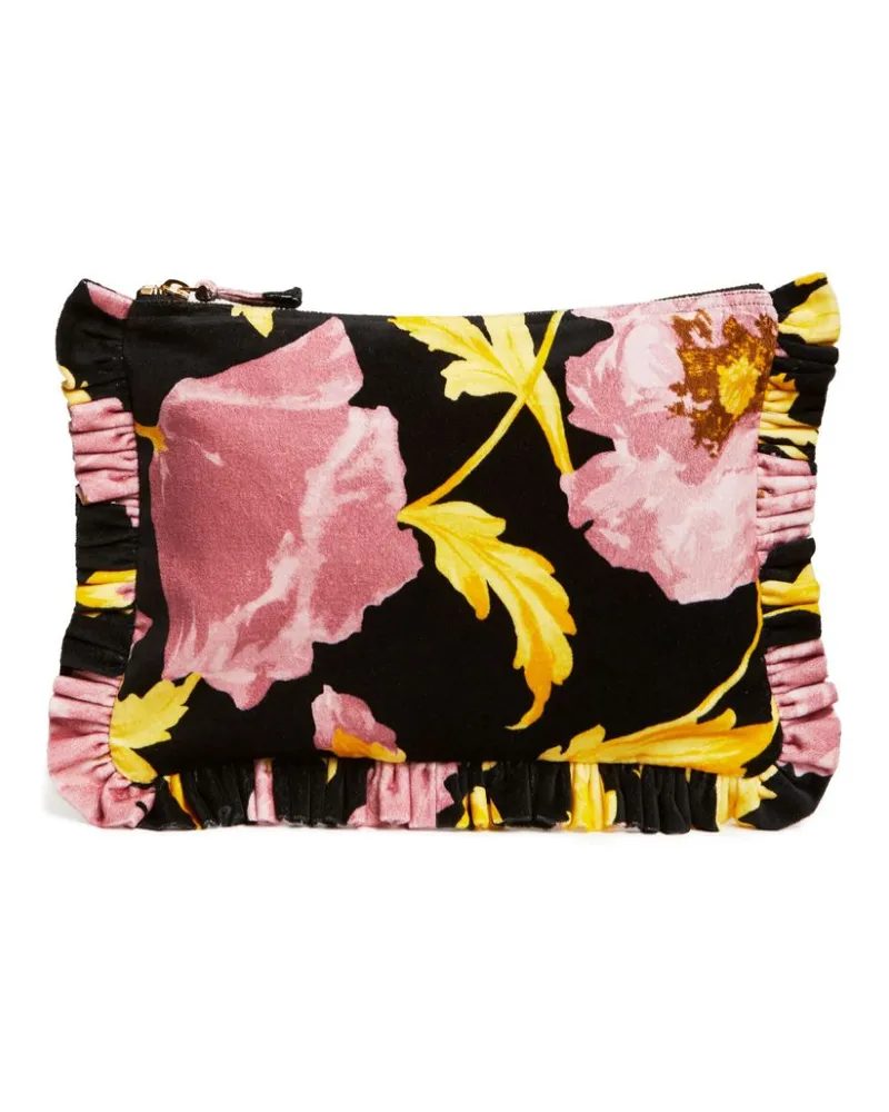 La DoubleJ Clutch mit Print - Rosa Rosa